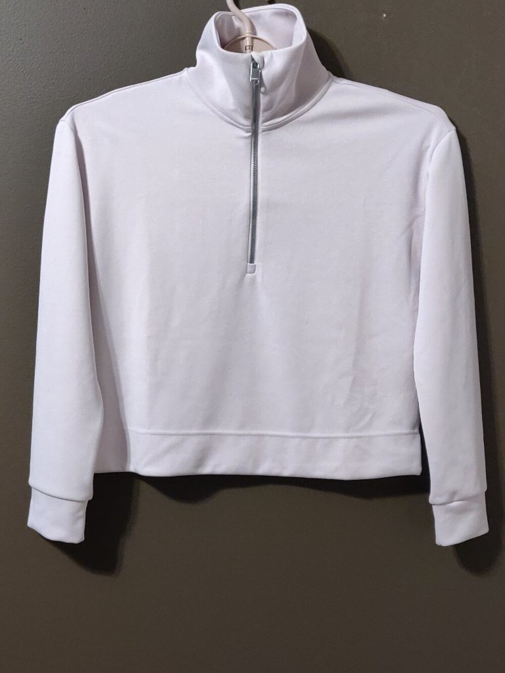 Athleta Seasoft 1/4 Zip Pullover Soft Baby Pink SIZE XS - Picture 2 of 6